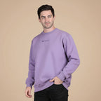 Dune Solid Sweatshirt in Lavender