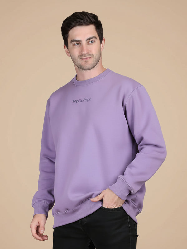 Dune Solid Sweatshirt in Lavender