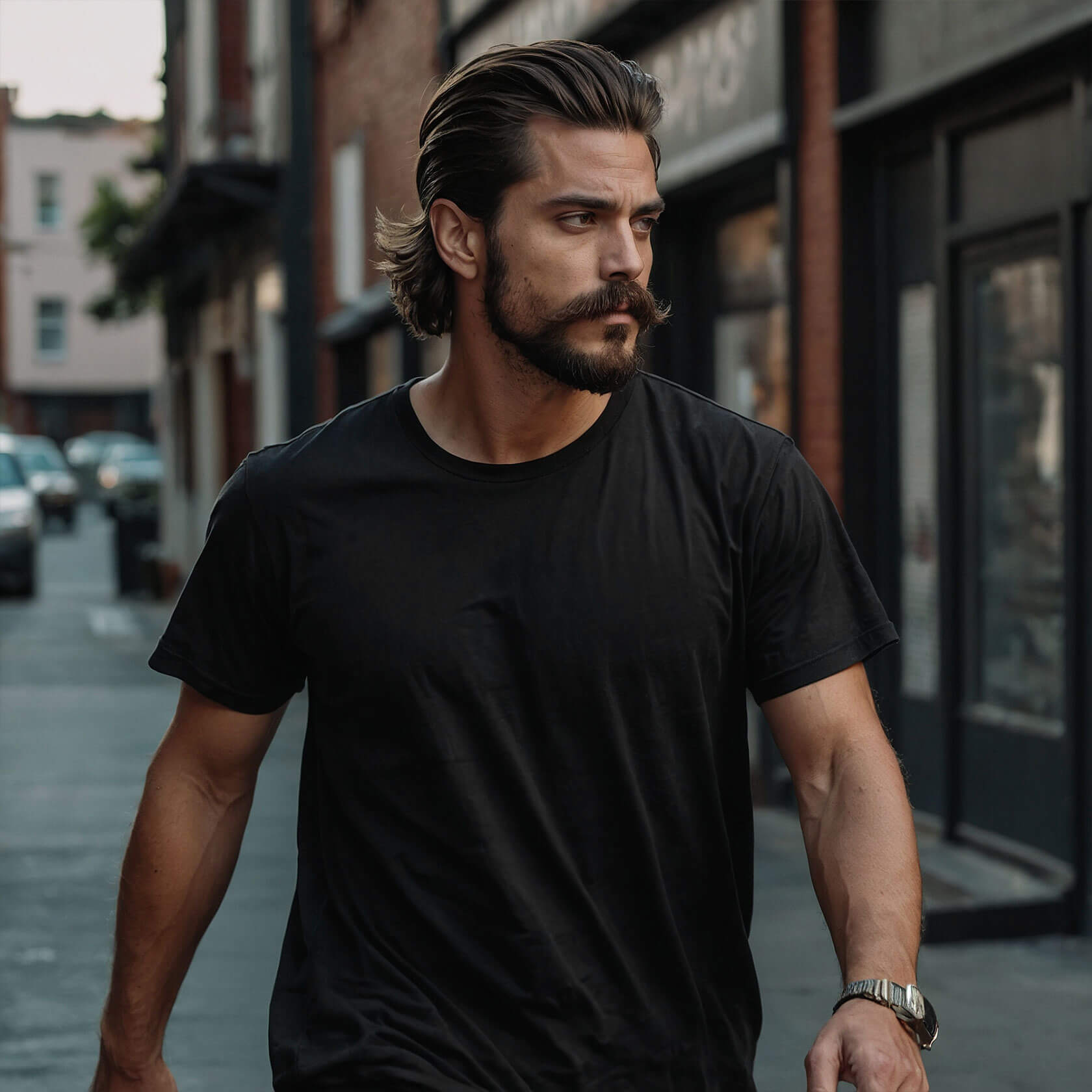 Men's Relaxed Fit T-shirt in Raven