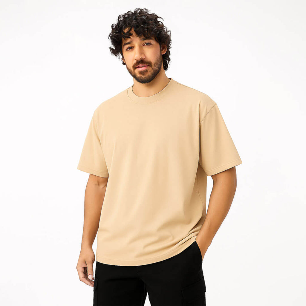 Relaxed Fit T-shirt in Beige