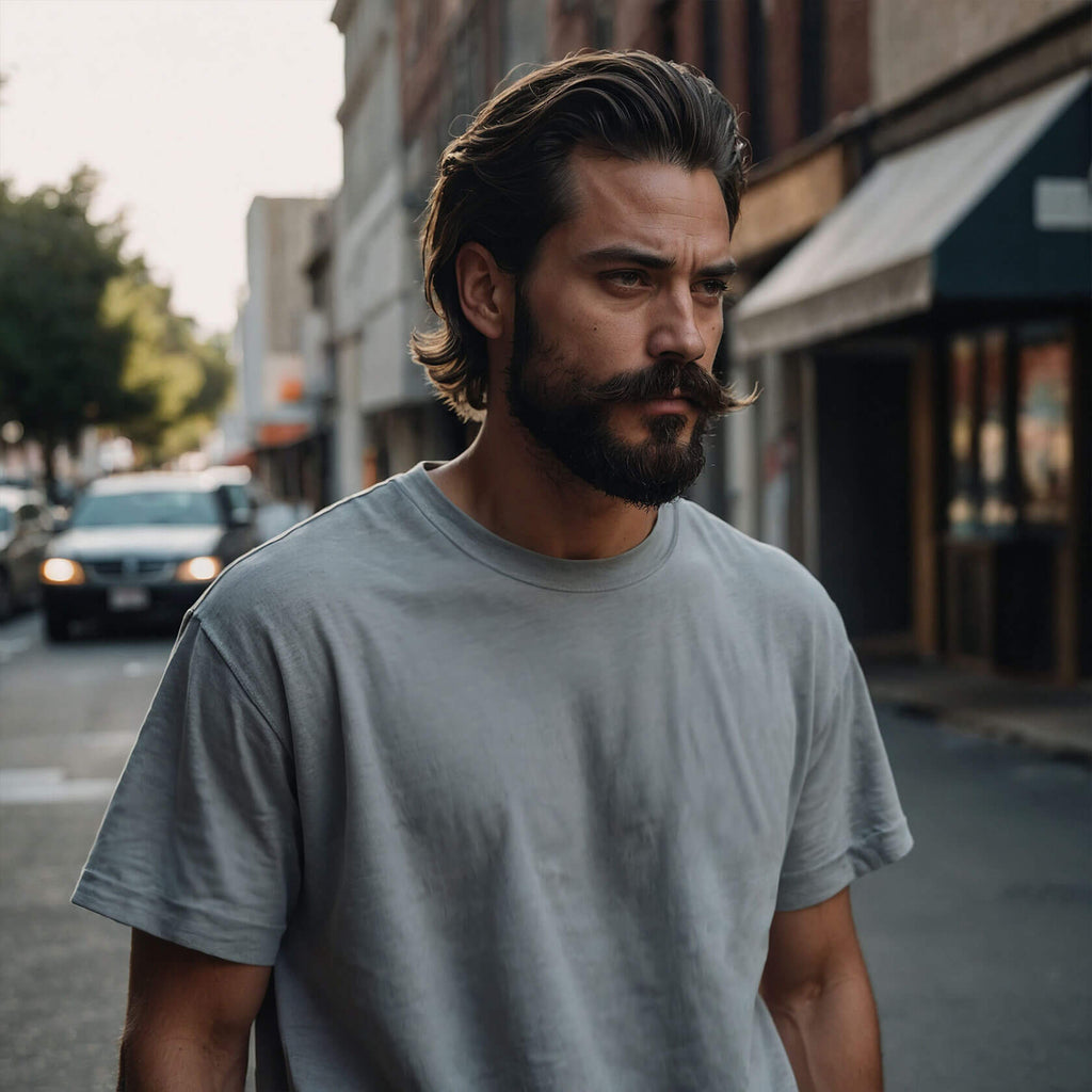 Relaxed Fit T-shirt in Steel Grey