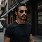 Classic Ease Solid T-shirt in Raven