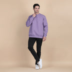 Dune Solid Sweatshirt in Lavender