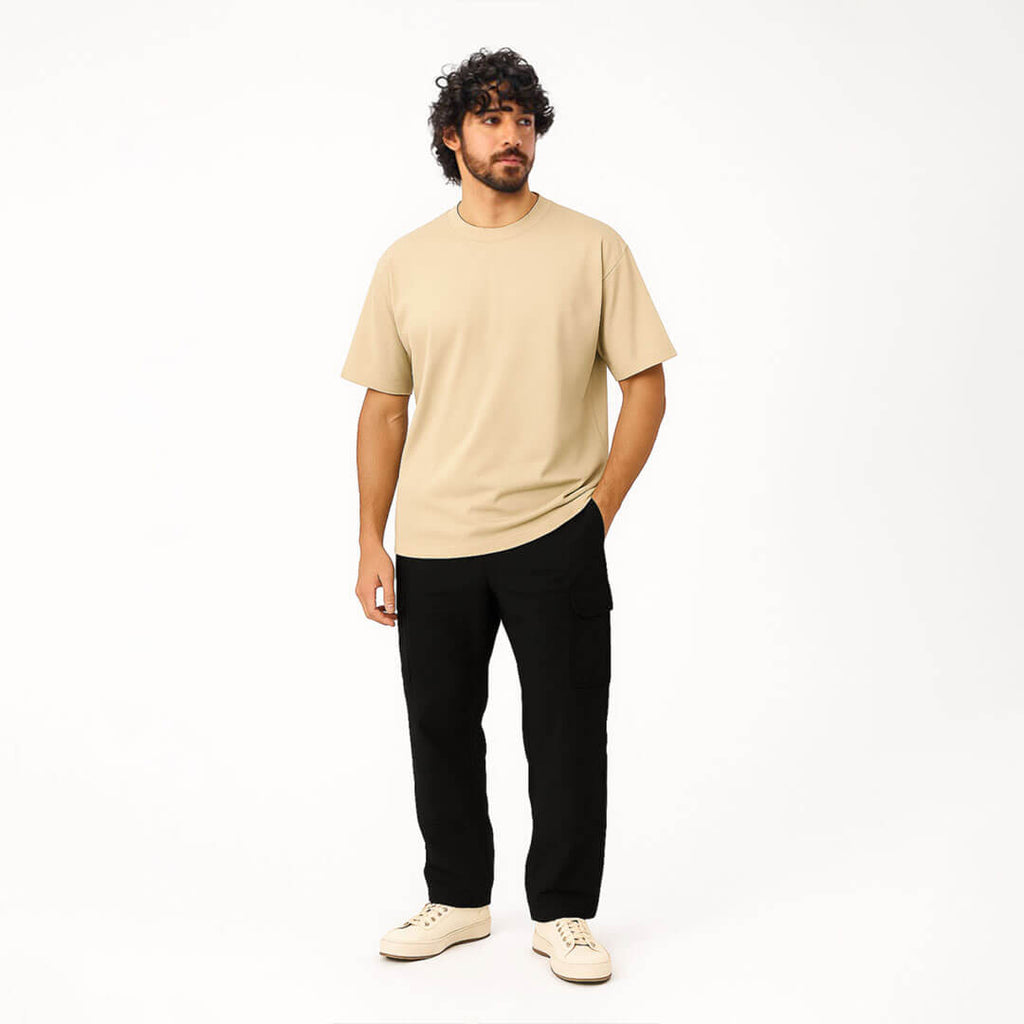 Relaxed Fit T-shirt in Beige