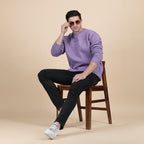 Dune Solid Sweatshirt in Lavender