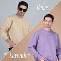 Beige & Lavender Sweatshirt Combo