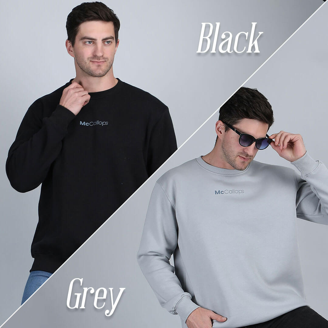 Black & Grey Sweatshirt Combo
