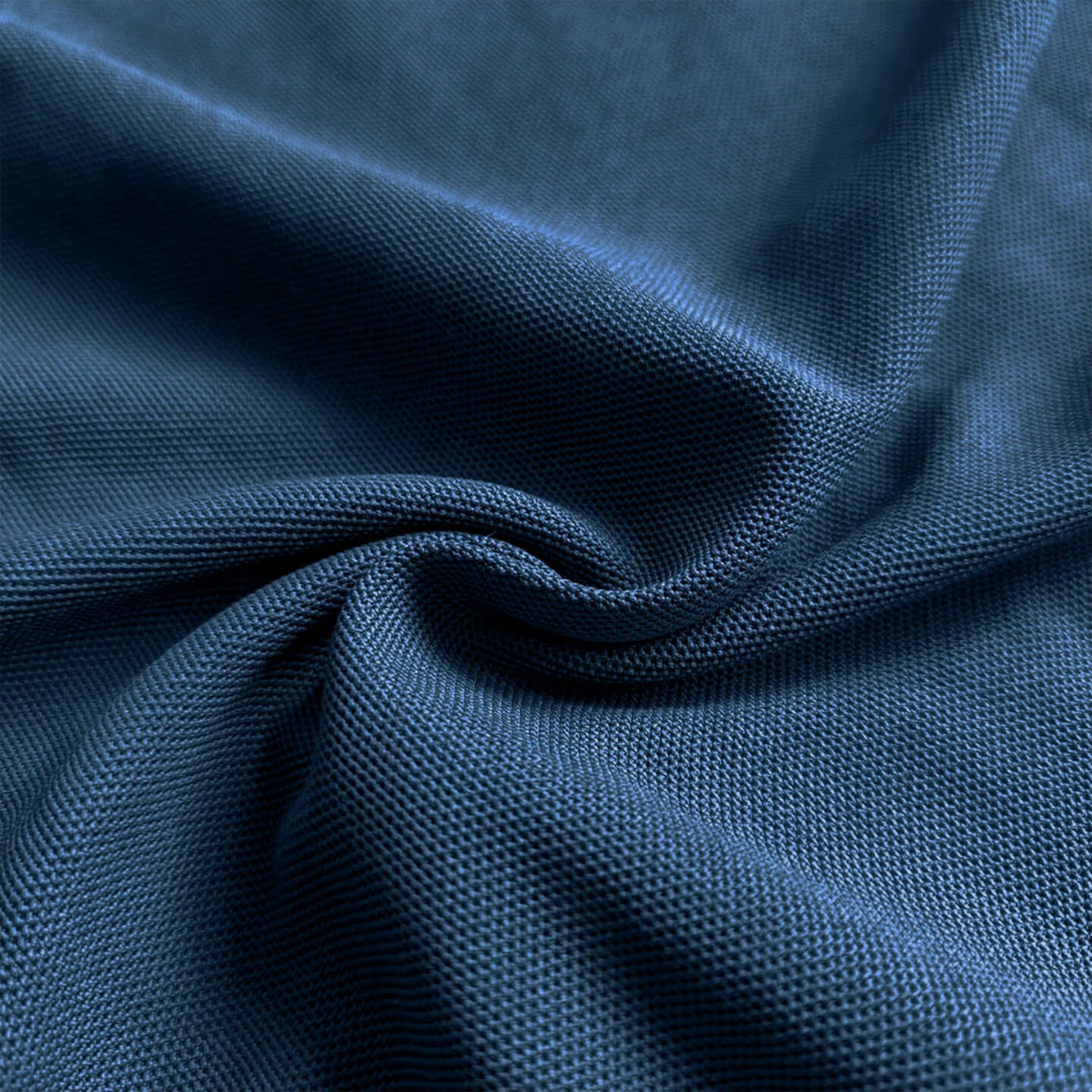 Snap Button Polo T-shirt in Peacock Blue