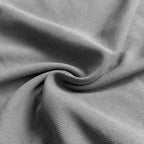 Snap Button Polo T-shirt in Steel Grey