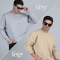 Grey & Beige Sweatshirt Combo