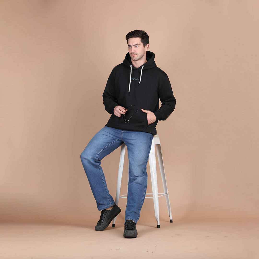 Men’s Rogue Solid hoodie in Ash Black