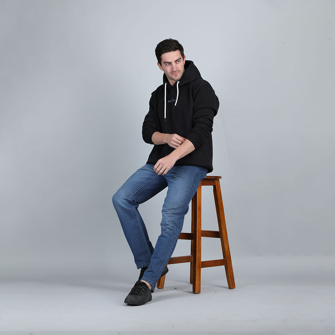 Men’s Rogue Solid hoodie in Ash Black