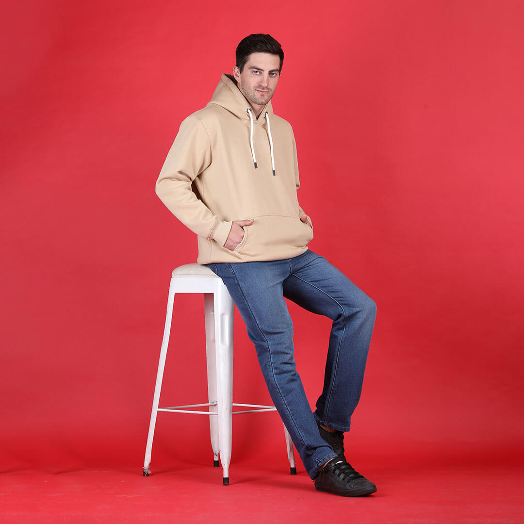 Men’s Rogue Solid hoodie in Beige