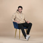 Rogue Solid Hoodie in Beige