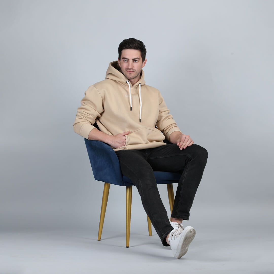 Men’s Rogue Solid hoodie in Beige