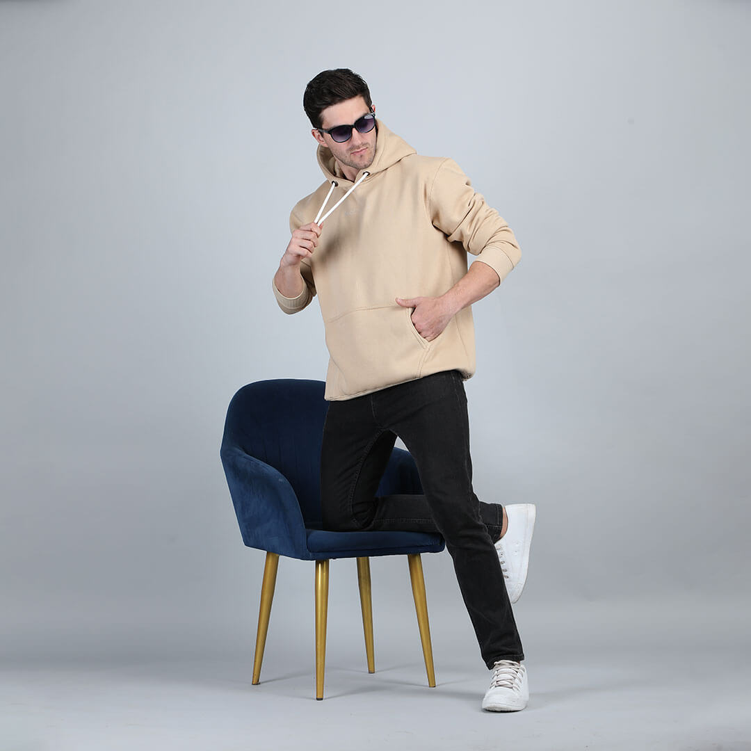 Men’s Rogue Solid hoodie in Beige