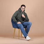 Rogue Solid Hoodie in Olive Green