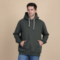 Rogue Solid Hoodie in Olive Green