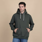 Rogue Solid Hoodie in Olive Green