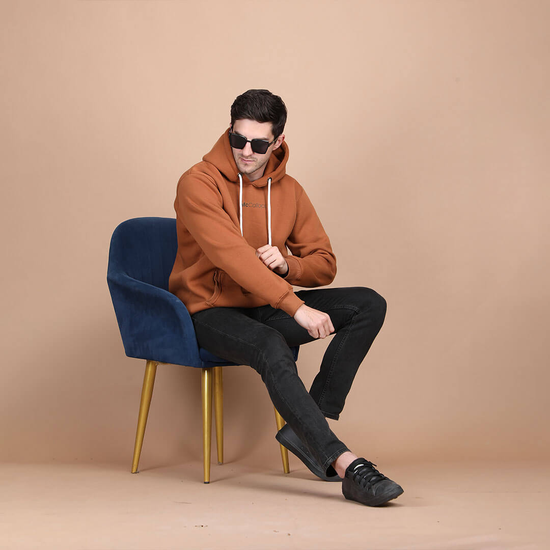 Men’s Rogue Solid Hoodie in Tan