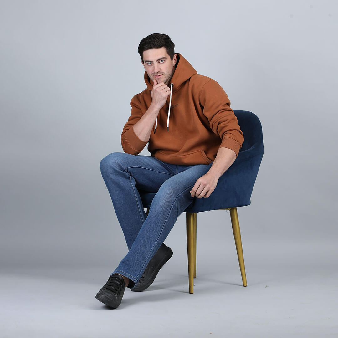 Men’s Rogue Solid Hoodie in Tan