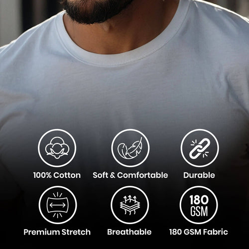 Classic Ease Solid T-shirt in Ivory