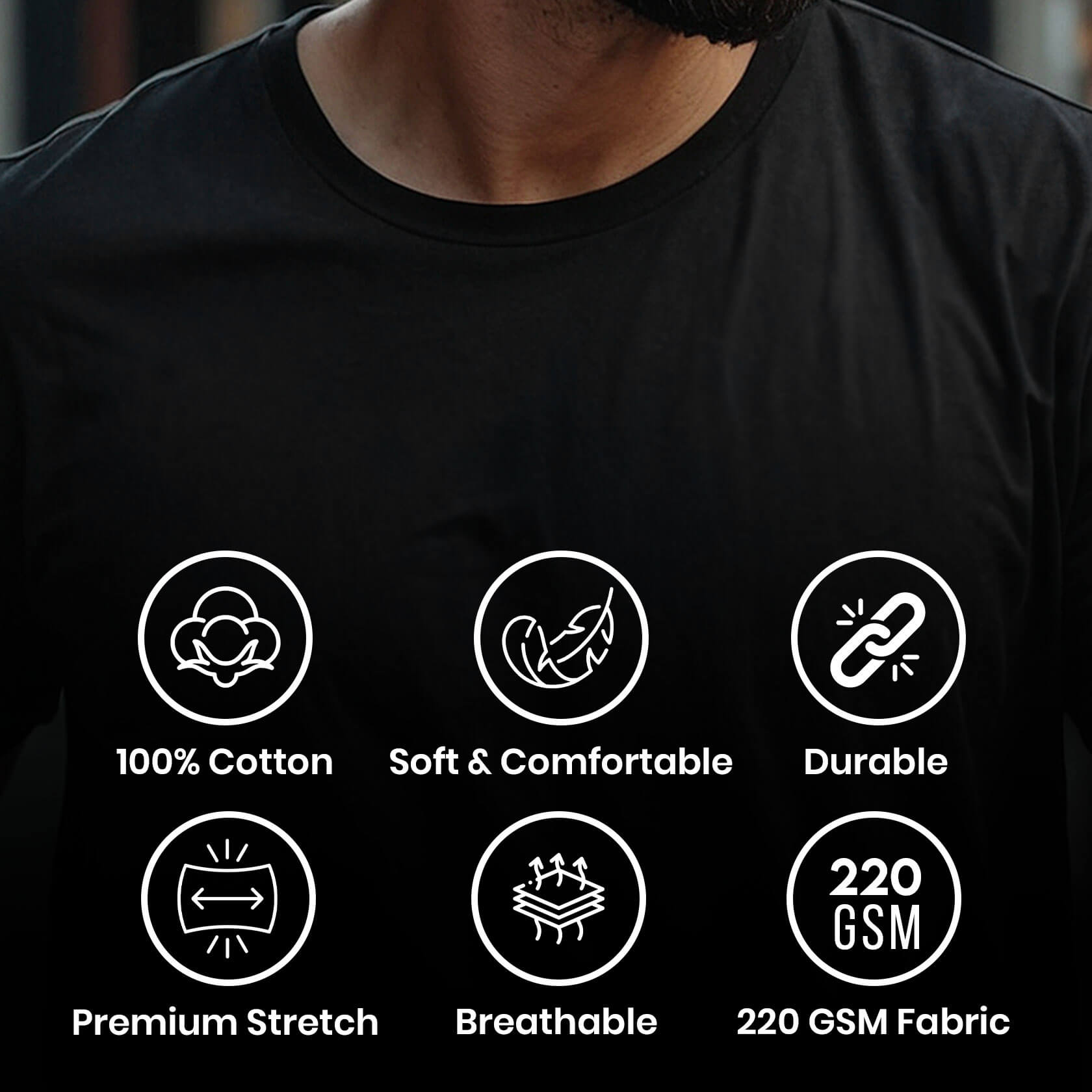 Men's Relaxed Fit T-shirt in Raven
