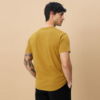 Classic Ease Solid T-shirt in Mustard