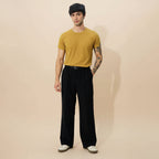 Classic Ease Solid T-shirt in Mustard