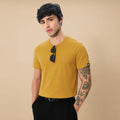Classic Ease Solid T-shirt in Mustard