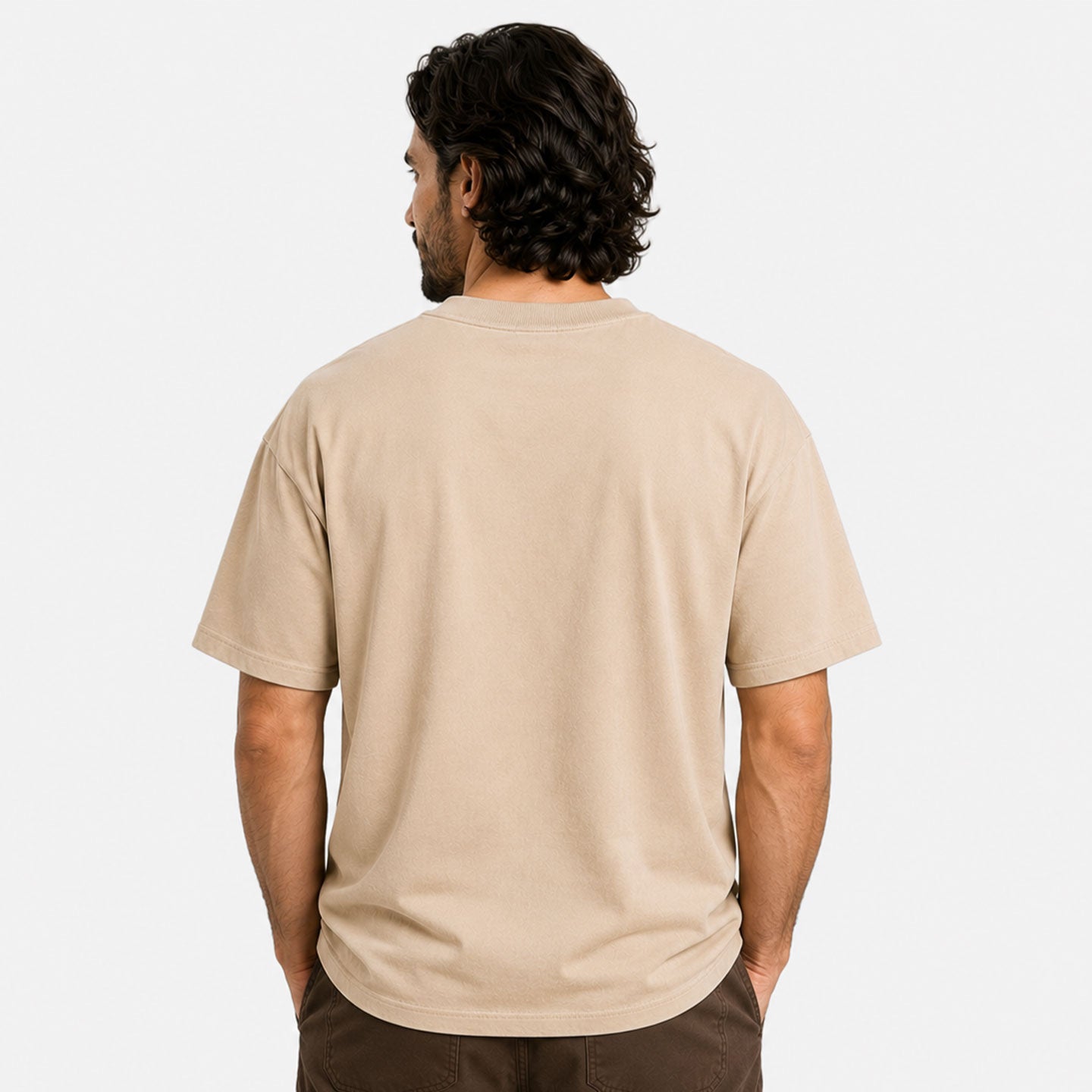 Oversized Fit T-shirt in Beige