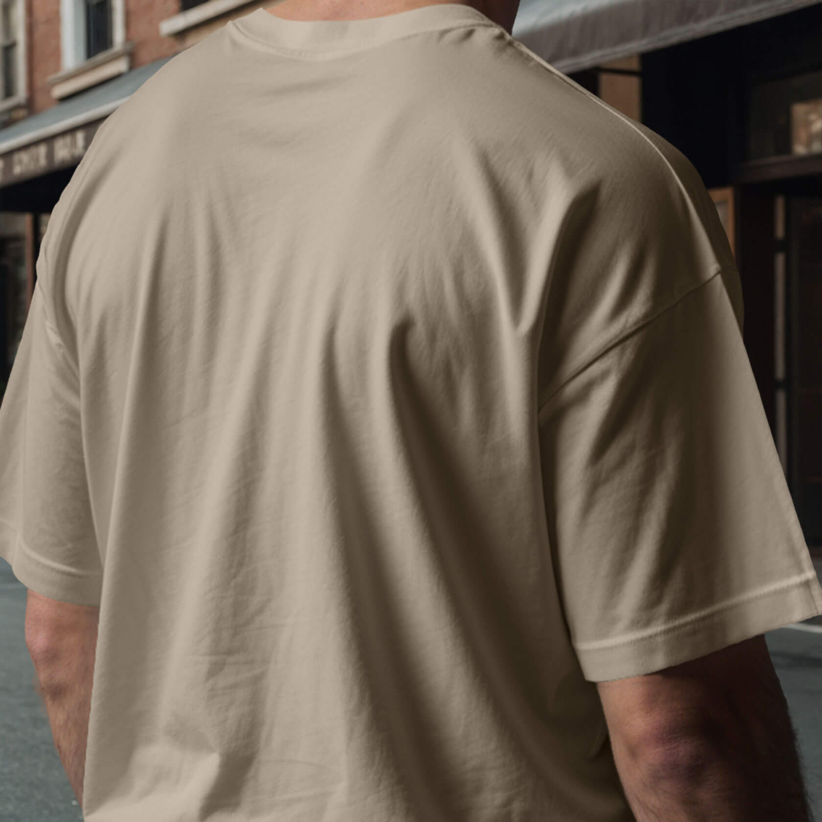 Men's Relaxed Fit T-shirt in Beige