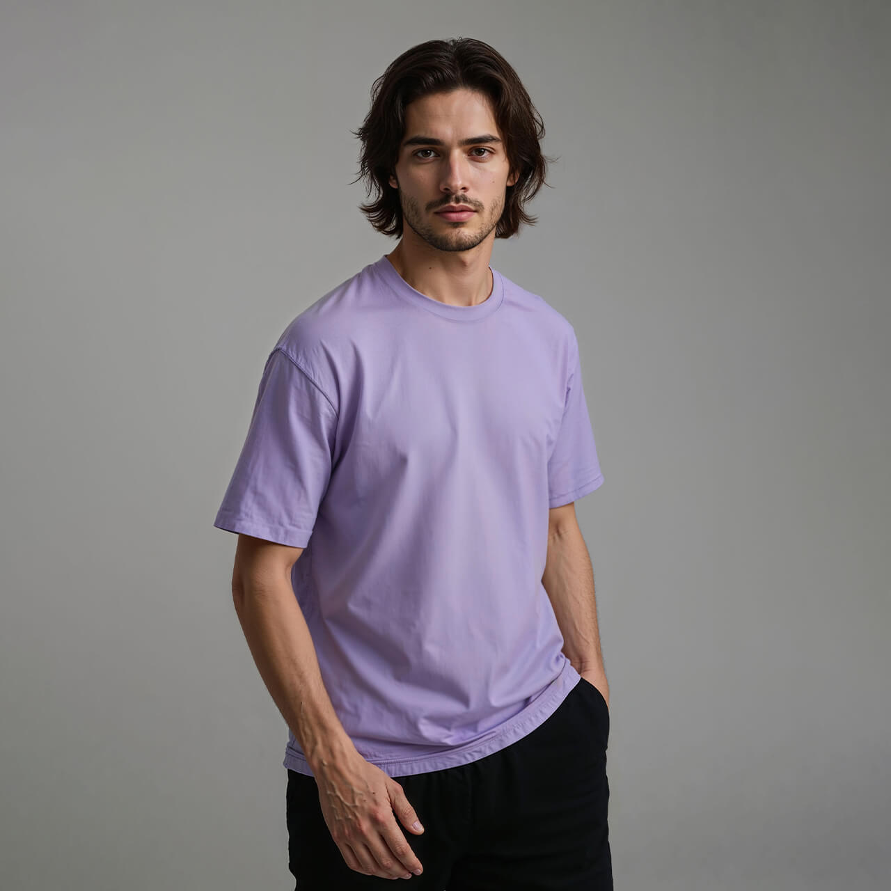 Men's Relaxed Fit T-shirt in Lavender