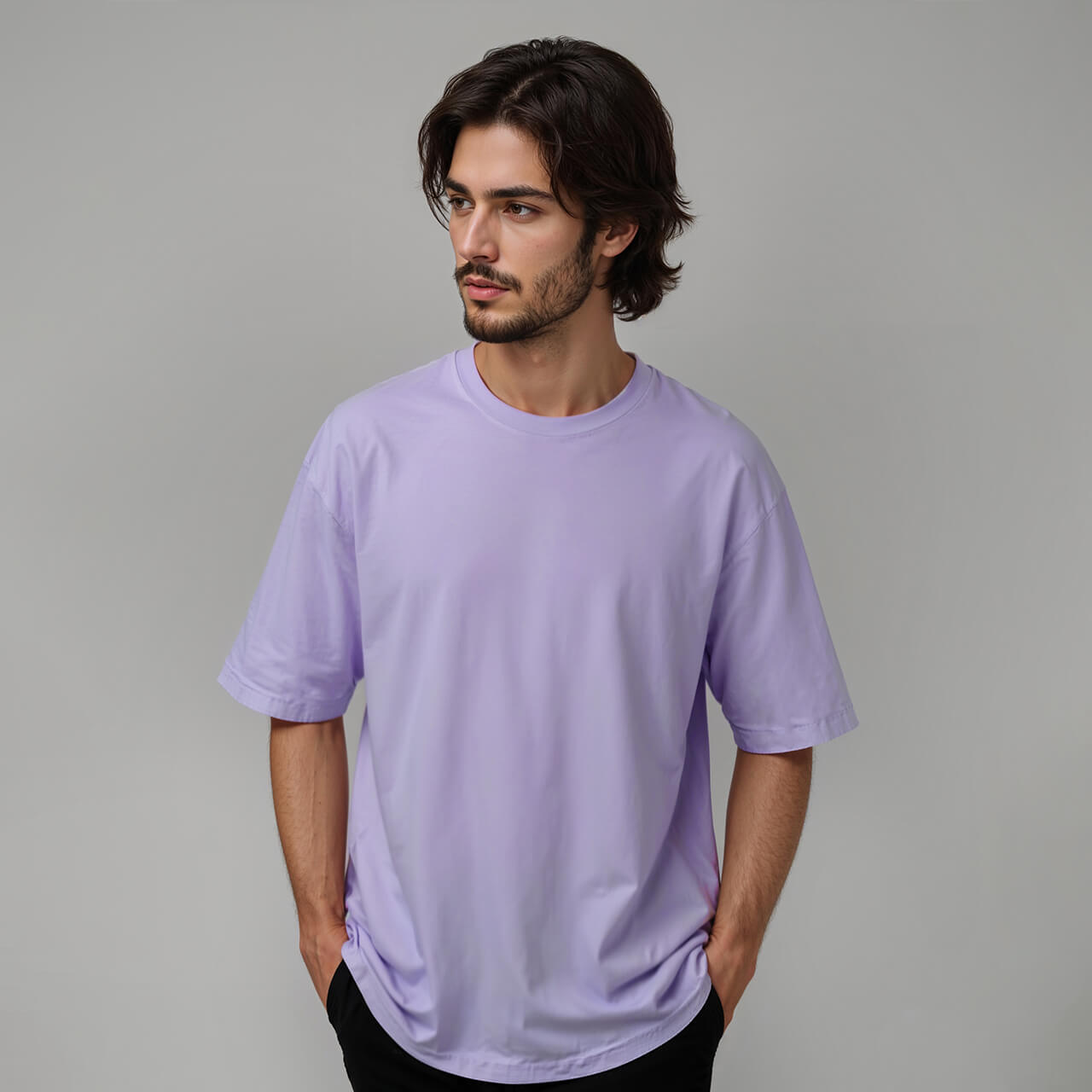 Men's Relaxed Fit T-shirt in Lavender