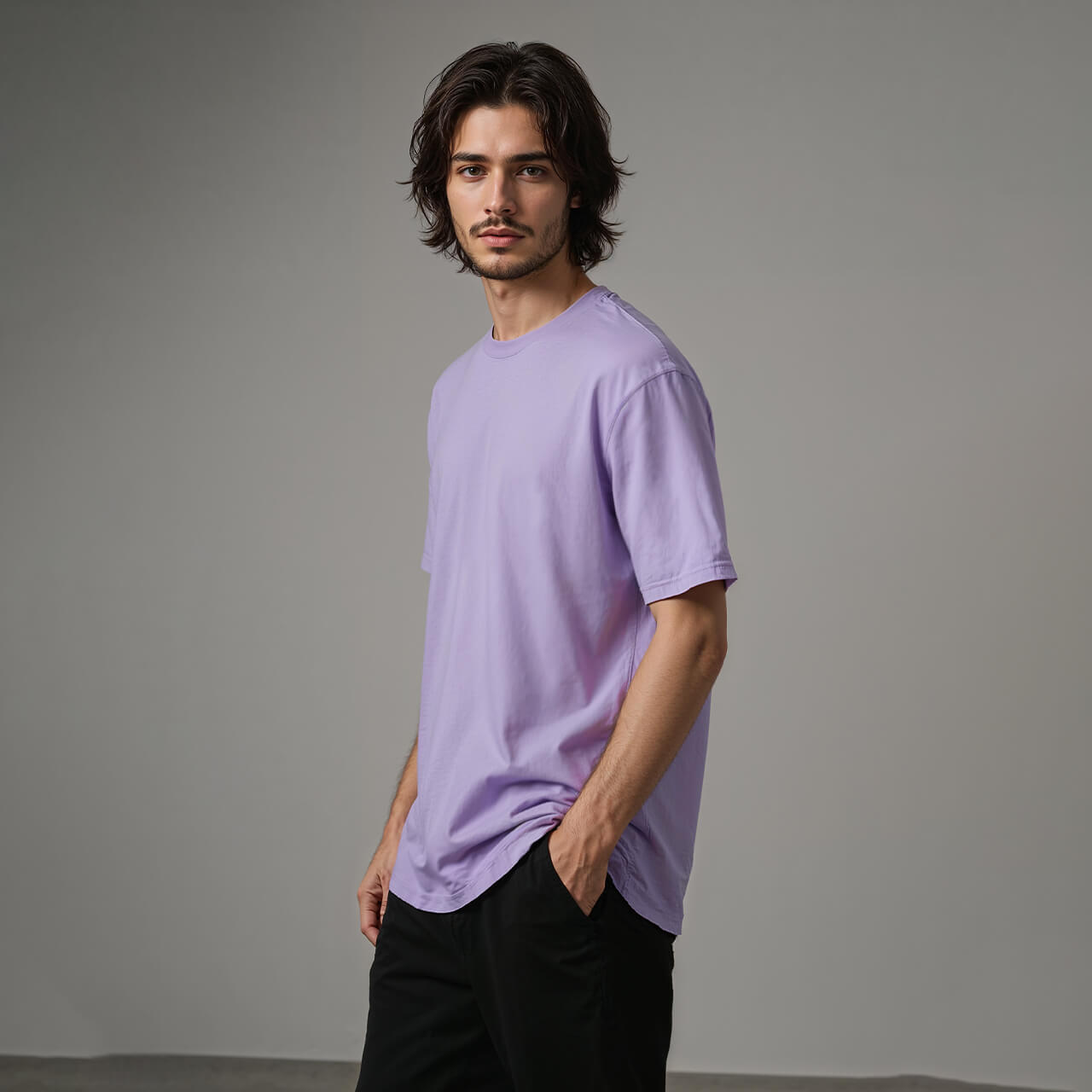 Men's Relaxed Fit T-shirt in Lavender
