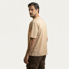 Oversized Fit T-shirt in Beige