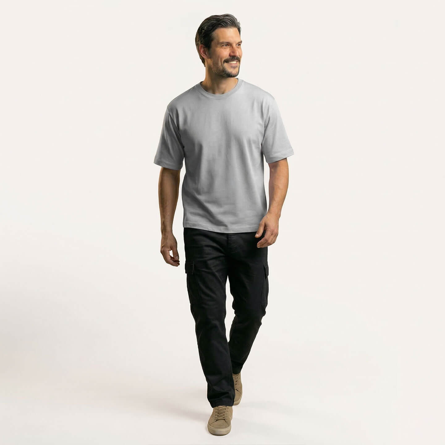 Relaxed Fit T-shirt in Steel Grey