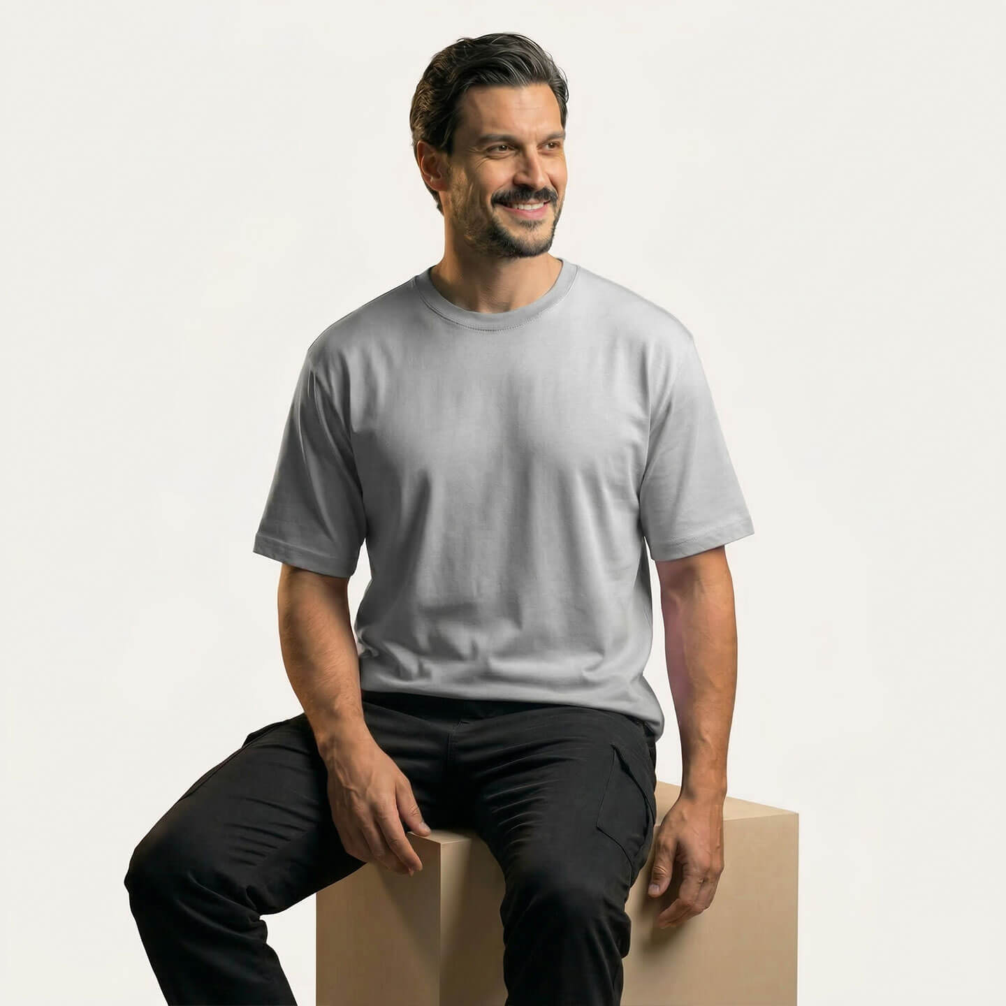 Relaxed Fit T-shirt in Steel Grey
