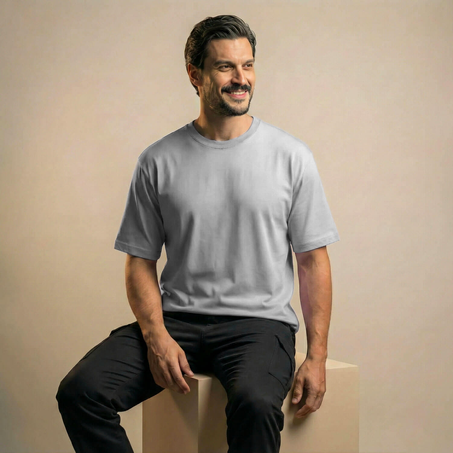 Relaxed Fit T-shirt in Steel Grey