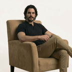 Snap Button Polo T-shirt in Black