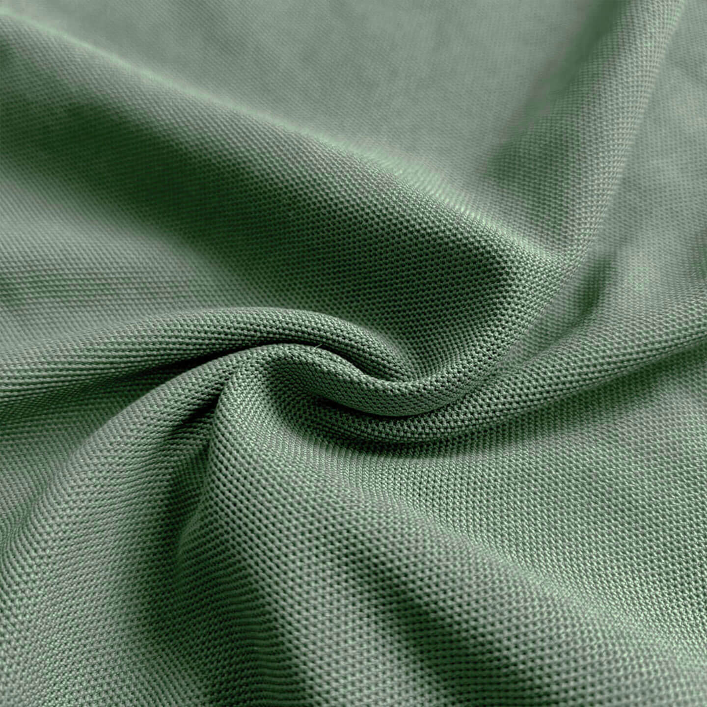 Snap Button Polo T-shirt in Pista Green