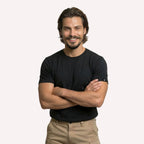 Classic Ease Solid T-shirt in Raven