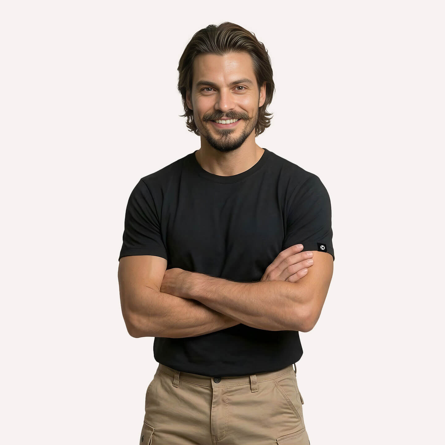 Classic Ease Solid T-shirt in Raven