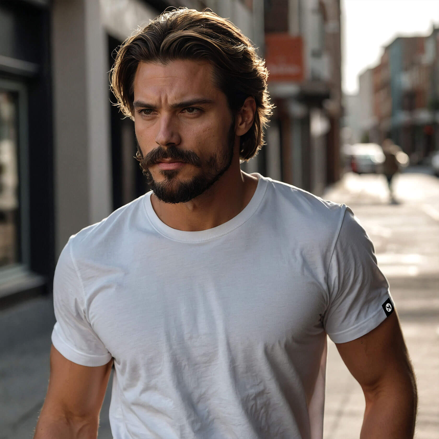 Men’s Classic Ease Solid Regular T-shirt in Ivory