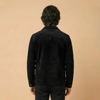 Monarch Textured Men’s Zip-Up Shacket – Shadow Black