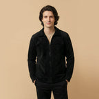 Monarch Textured Men’s Zip-Up Shacket – Shadow Black