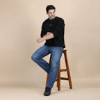 Dune Solid Sweatshirt in Ash Black