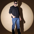 Dune Solid Sweatshirt in Ash Black