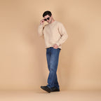 Dune Solid Sweatshirt in Beige
