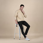 Dune Solid Sweatshirt in Beige
